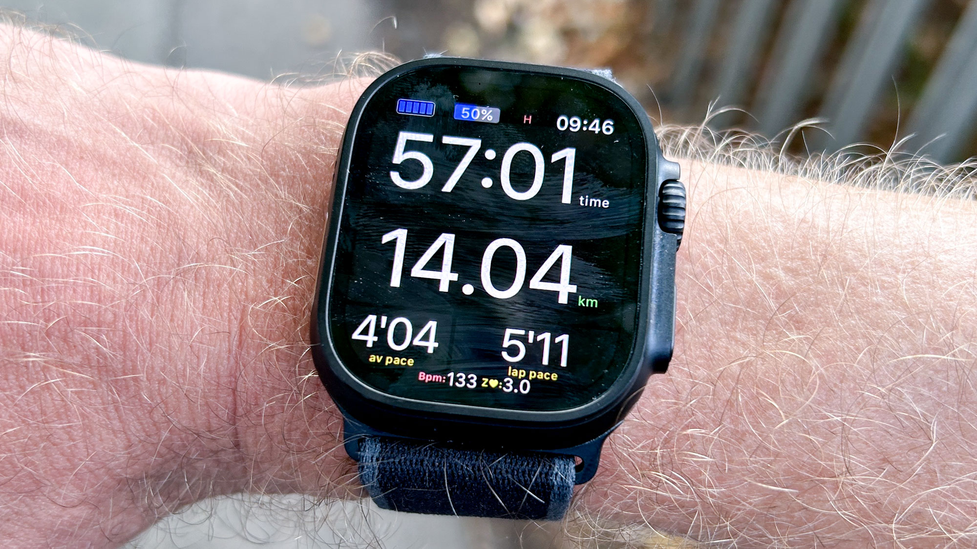 WorkOutDoors app for Apple Watch Ultra 2