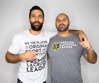Premier Lacrosse League founder Paul Rabil and his brother Mike Rabil..
