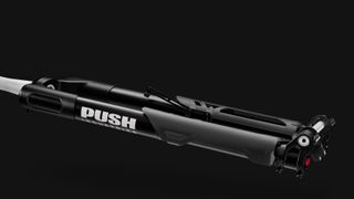The PUSH Industries Nine.One fork in Black on Black colorway