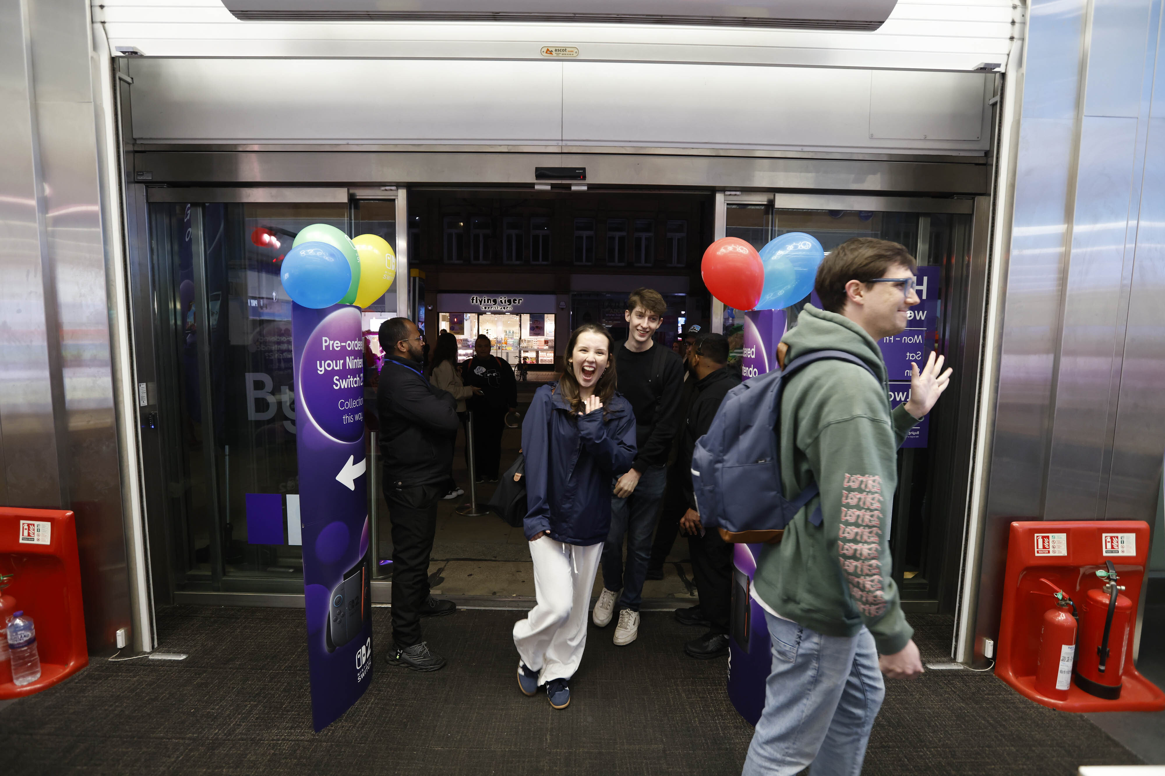Attendees of the Nintendo Switch 2 launch event at Currys in the United Kingdom