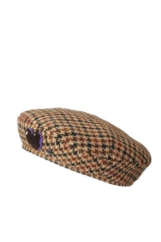 New Billy Houndstooth Wool-Blend Beret