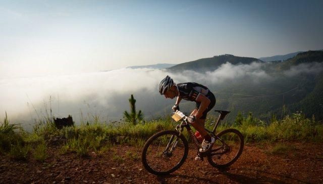 A rider in Sabie