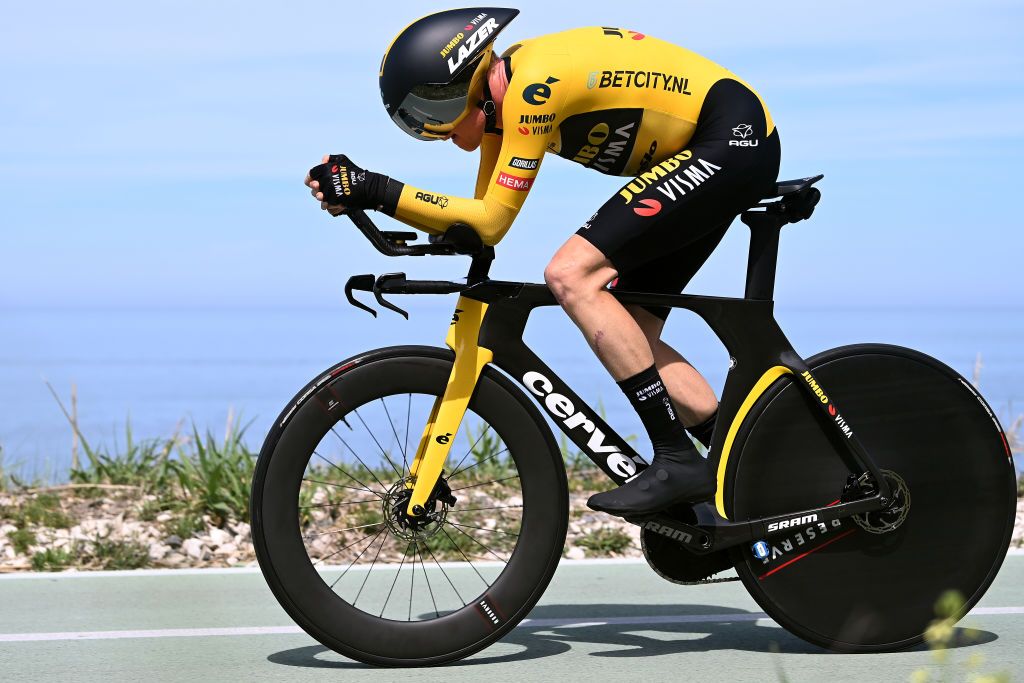 ORTONA ITALY MAY 06 Thomas Gloag of The United Kingdom and Team JumboVisma sprints during the 106th Giro dItalia 2023 Stage 1 a 196km individual time trial from Fossacesia Marina to Ortona UCIWT on May 06 2023 in Ortona Italy Photo by Tim de WaeleGetty Images