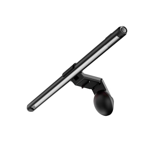 Asus Rog Aura Monitor Light Bar (alb01) - Asymmetrical Lighting Bar, 3 Modes, Rgb Lighting, Usb-C, Patented Clamp, Magnetic Buckle, Aura Sync Compatible, Displaywidget Center, Quick Installation