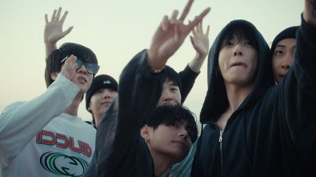 Jin, Suga, Jimin, V, Jung Kook, and RM in BTS: THE RETURN.