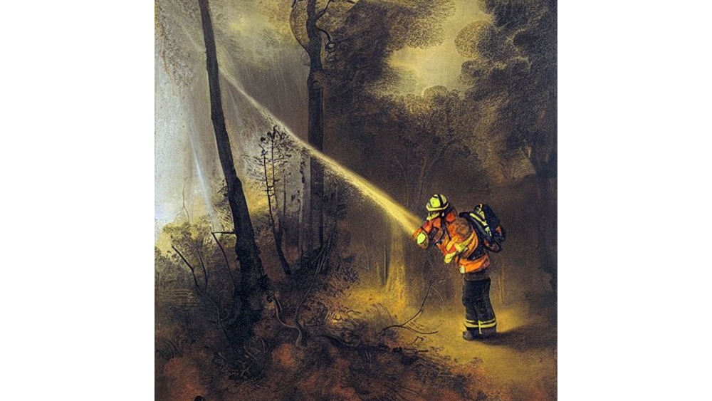 AI-generated art responding to the climate crisis