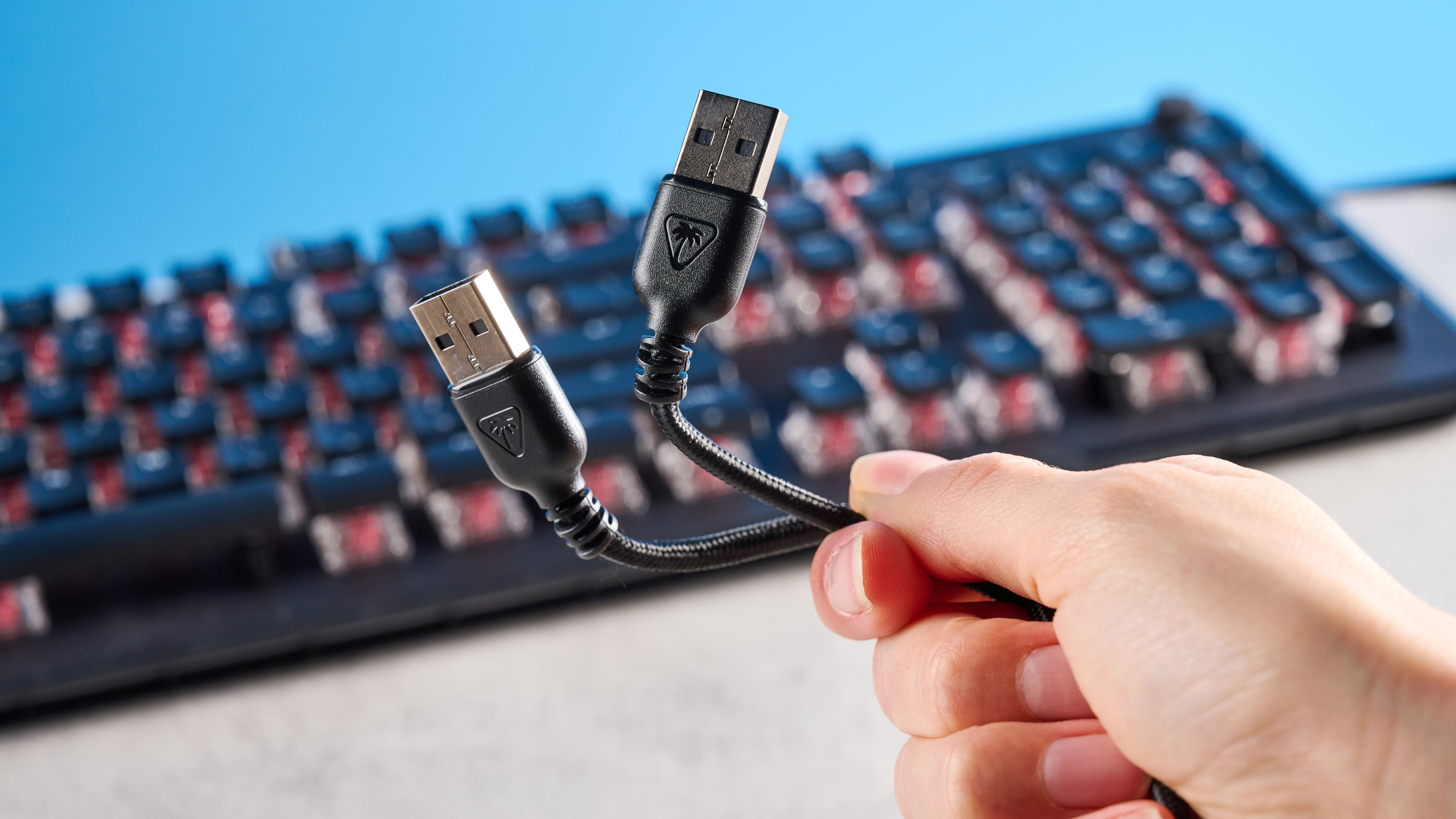 A black Turtle Beach Vulcan II Max keyboard