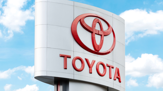 Bangkok Thailand 10 June 2024 Pole billboard with logo Toyota.