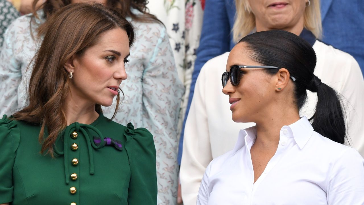 Kate Middleton’s question for Meghan Markle revealed in Spare. Seen here together in the Royal Box on Centre Court