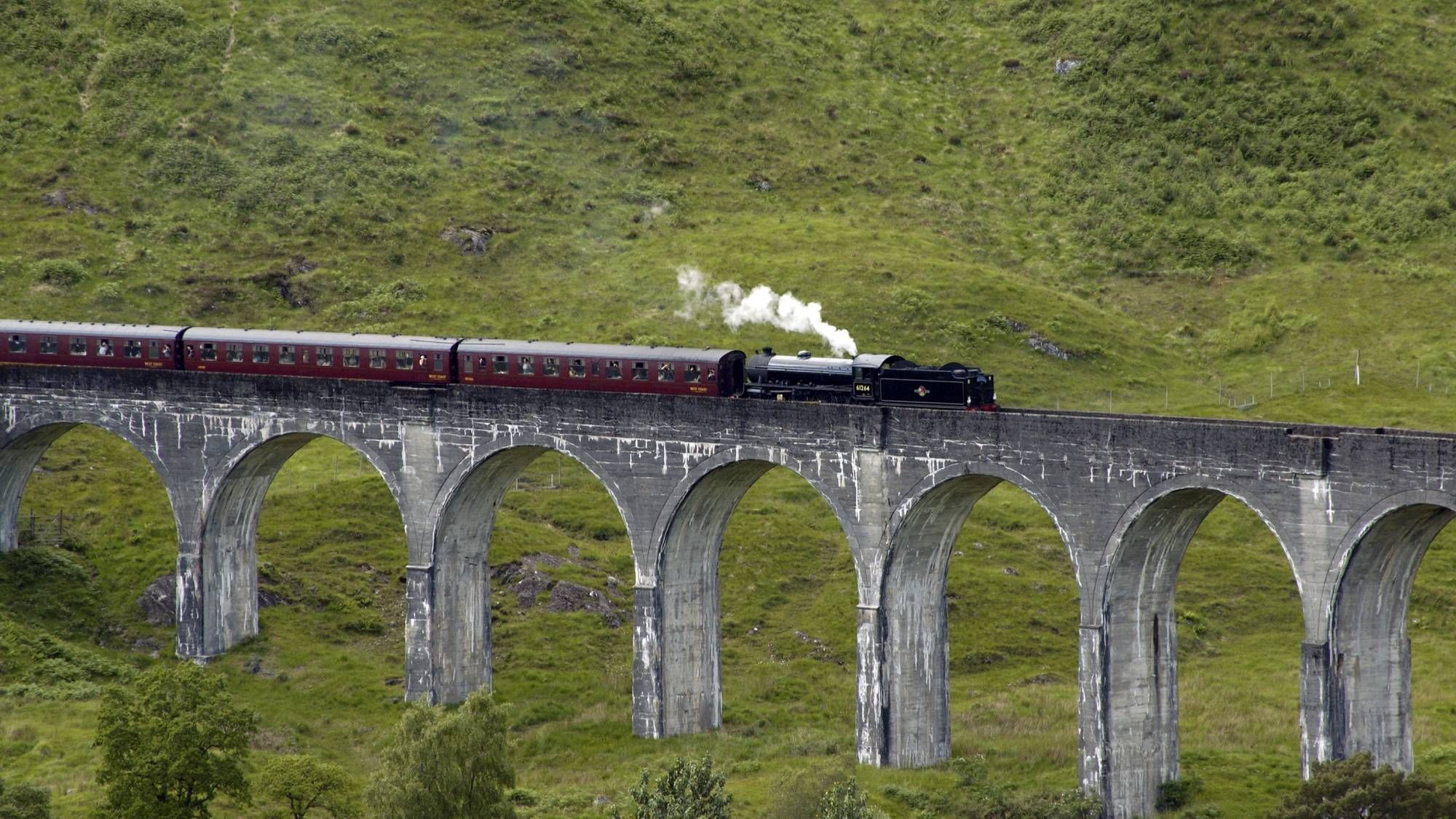 You can ride the actual Hogwarts Express in Scotland and we're there ...