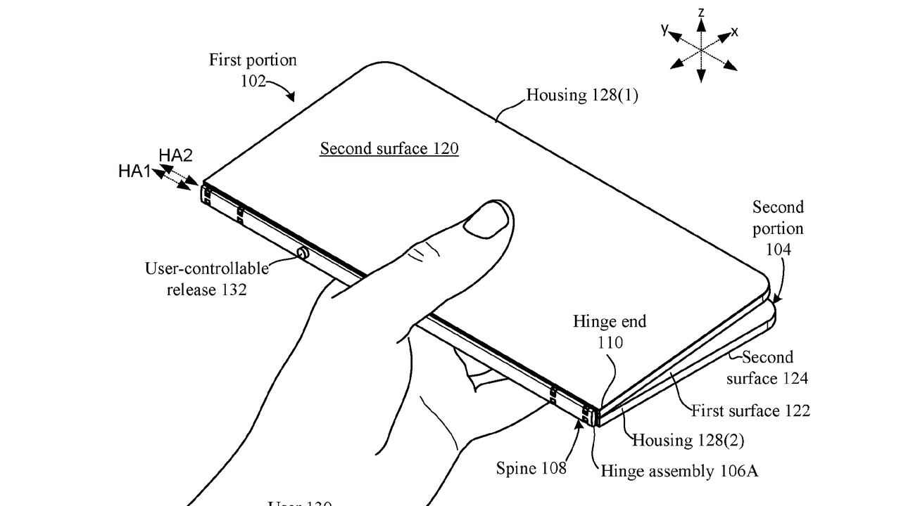 Surface Phone Hinge Patent