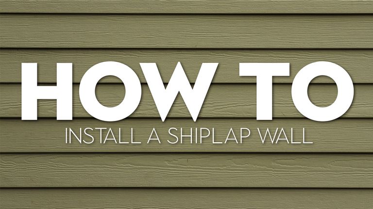 How to shiplap a wall graphic wilth paneling in green grey sage 