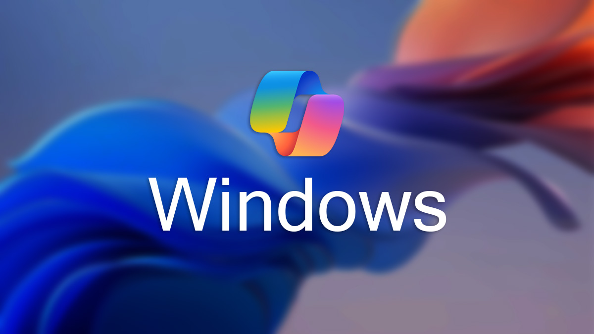 Copilot logo with &quot;Windows&quot; text underneath