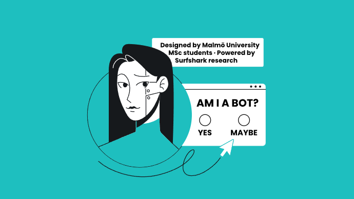 Surfshark's "Bot or Not" challnege in collaboration with master's students from Malm&ouml; University - promo image 