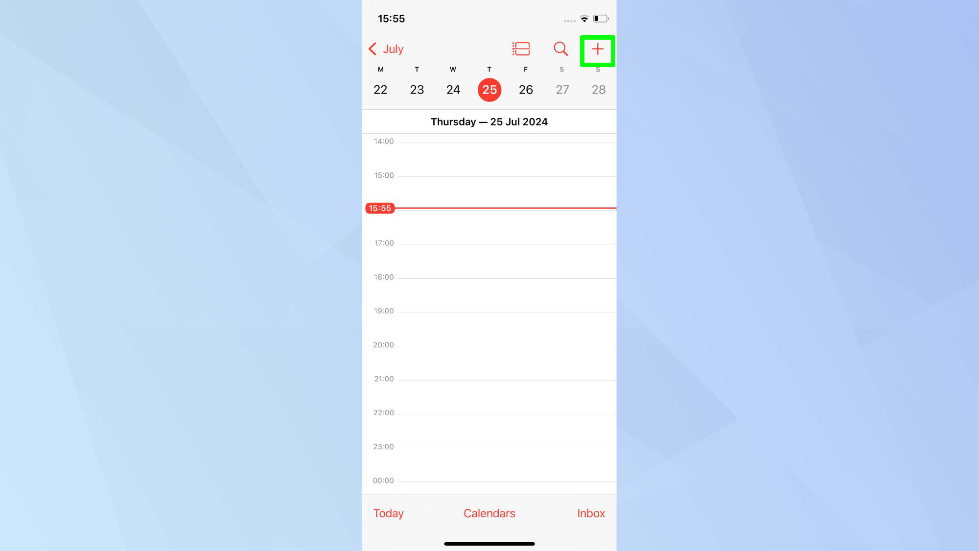 Agregue recordatorios en la aplicación Calendario para iOS 18 