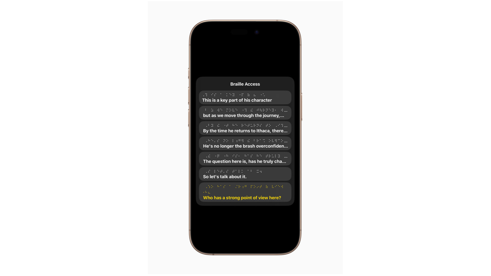 Braile iPhone