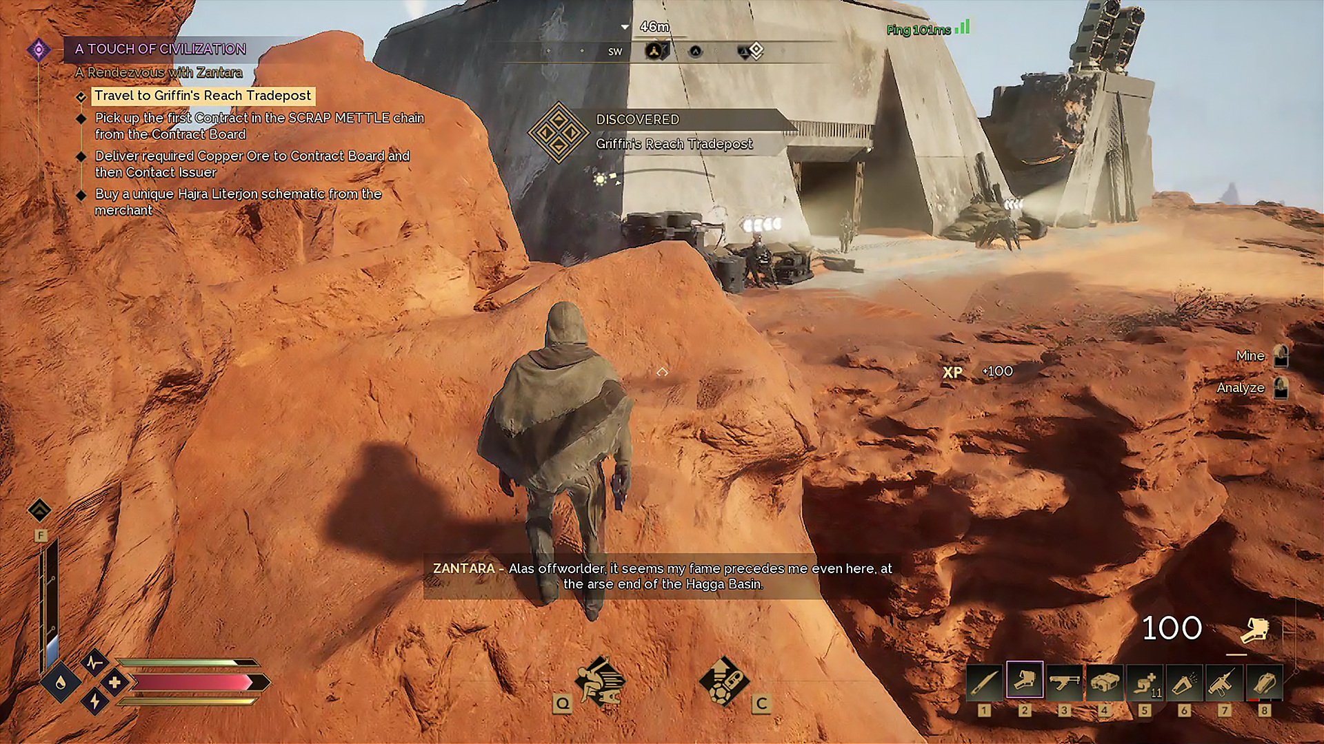 Griffin's Reach Tradepost in Dune Awakening