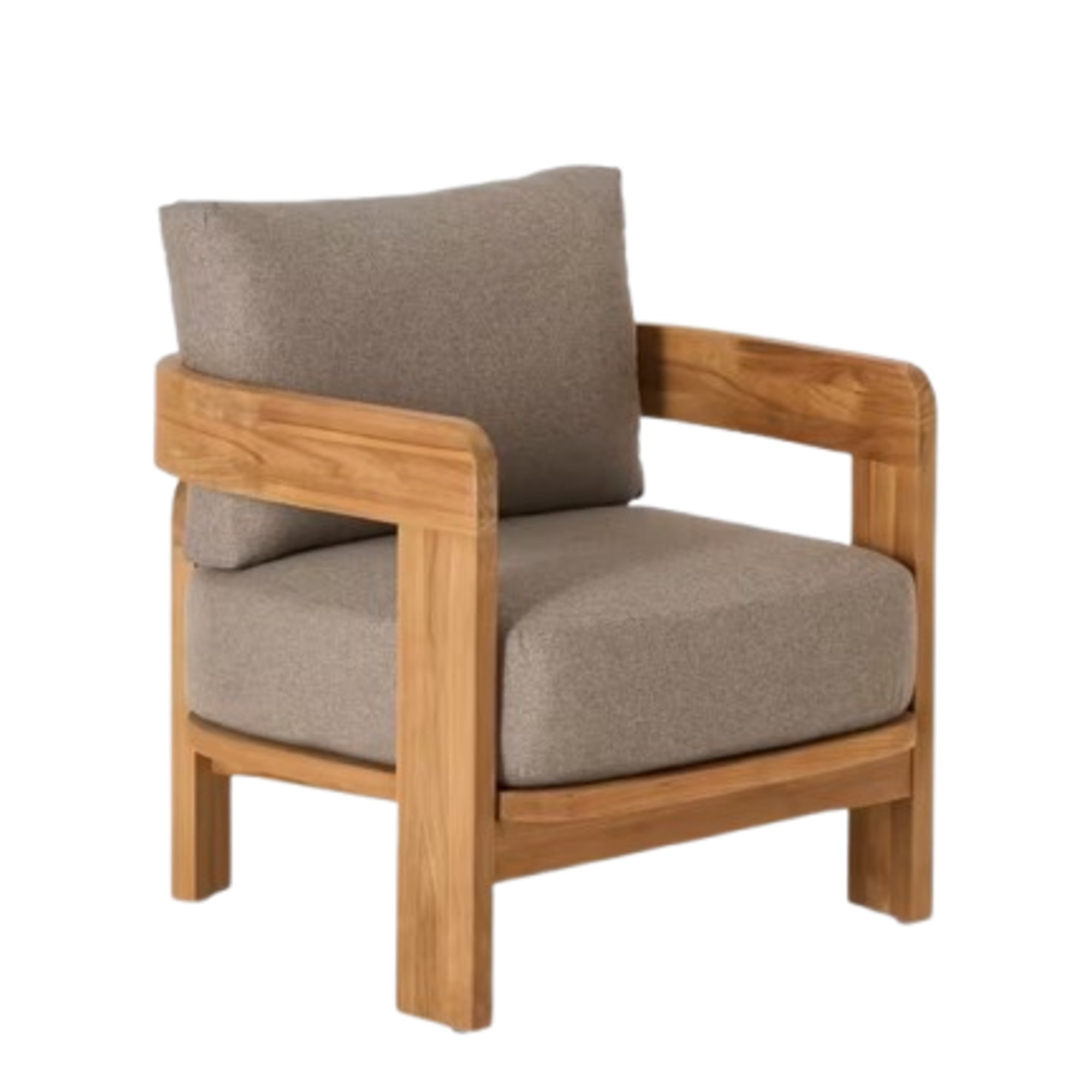 John Lewis Terra Teak Wood Garden Lounge Chair