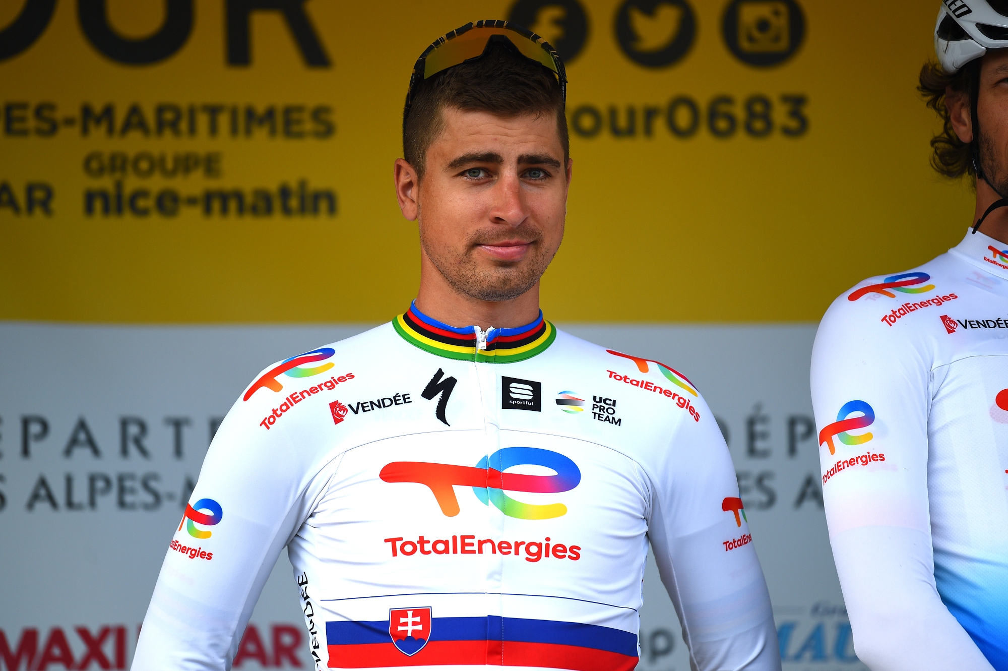 Peter Sagan reveals new jersey after three years in rainbow stripes -  BikeRadar