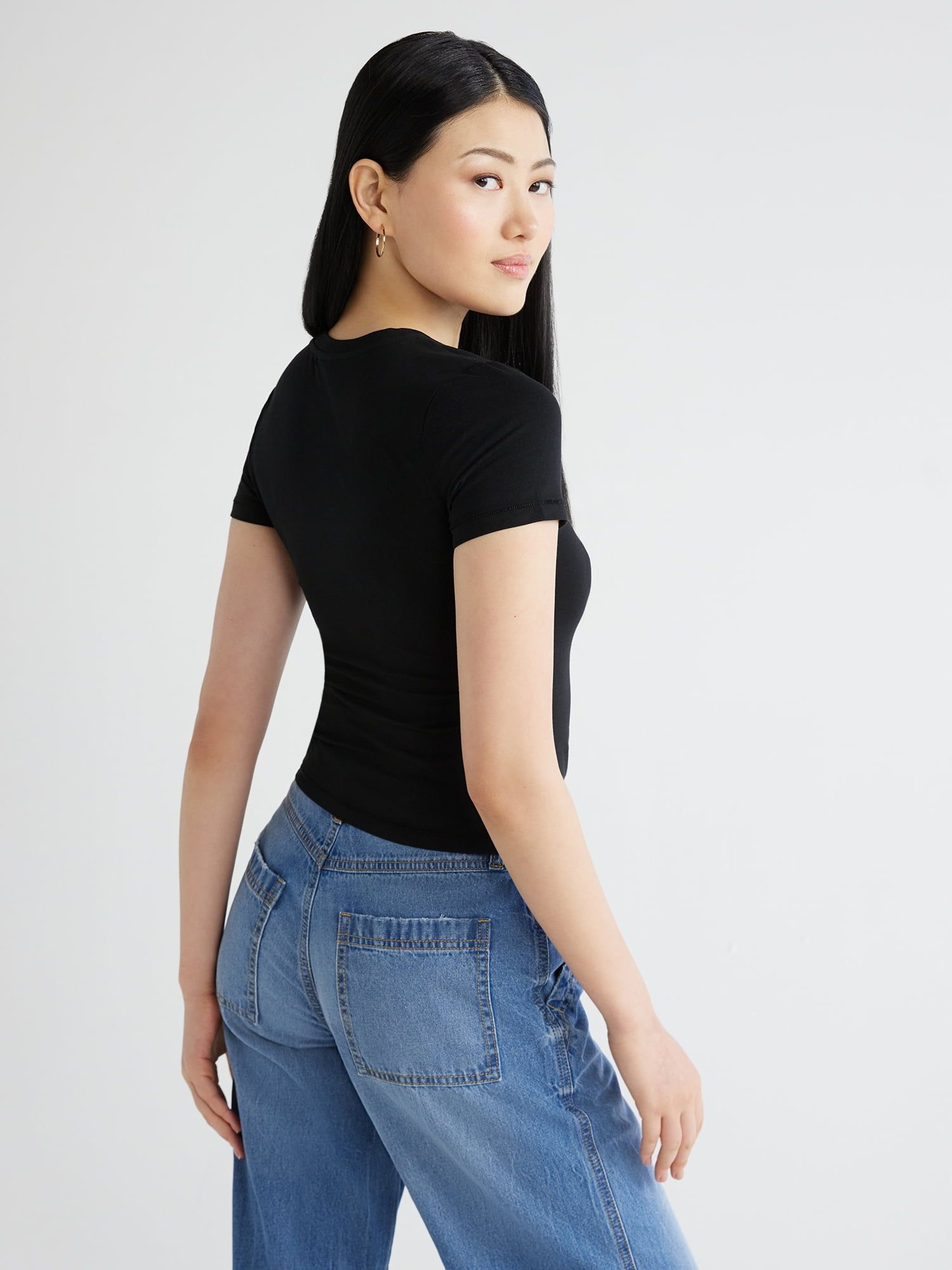 Scoop, Jersey Knit Fitted Baby Tee