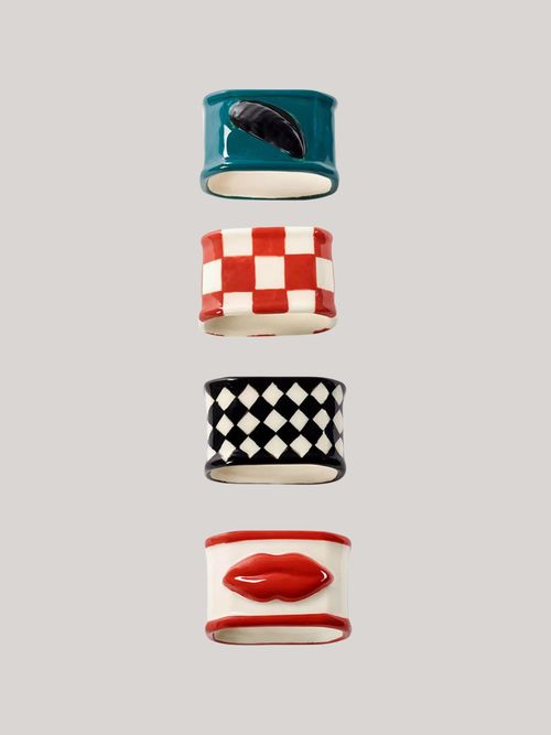 Les Objets Mouleversants by Wouters & Hend Set of Four Napkin Rings