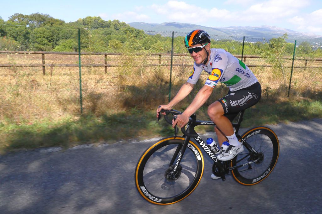 Sam Bennett pre-race training Tour de France