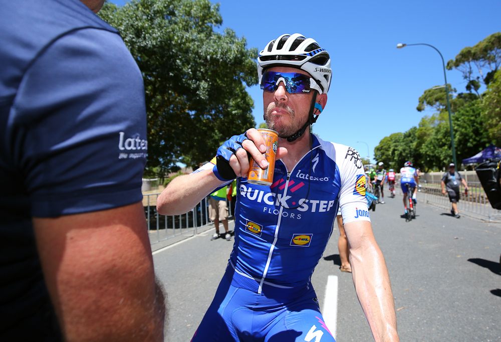 Dries Devenyns after stage 1 at the Tour Down Under