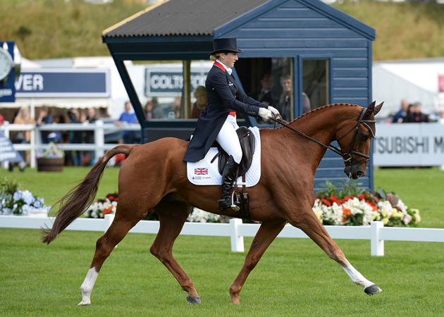 Laura Collett riding Grand Manoeuvre at the European Championships at Blair 2015. Picture by Peter Nixon