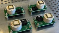 These four flight unit electrospray thrusters were delivered by MIT Space Propulsion Laboratory to NASA for the upcoming Green Propulsion Dual Mode (GPDM) mission.