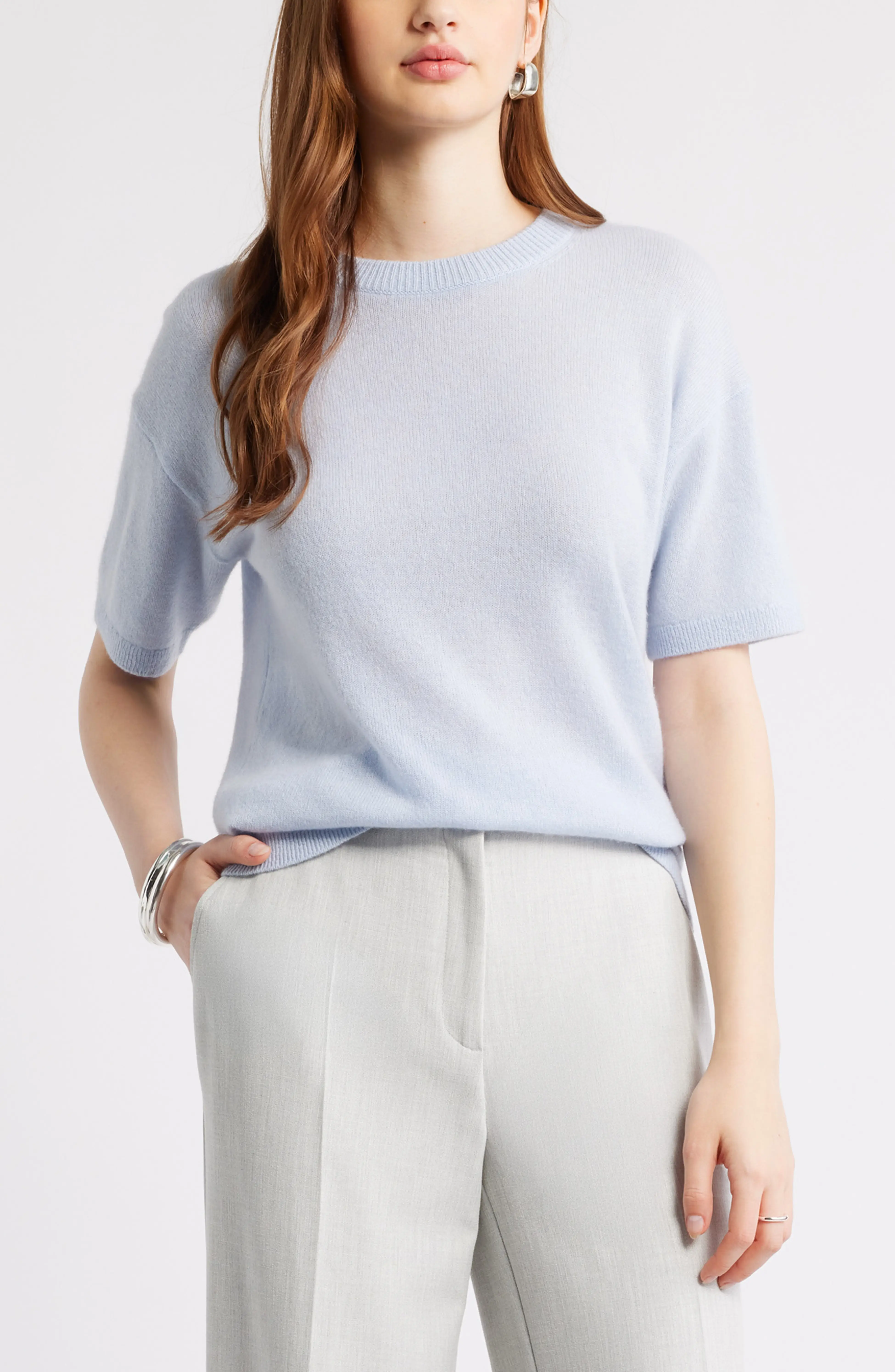 Nordstrom, Short Sleeve Cashmere Sweater (Was $109)