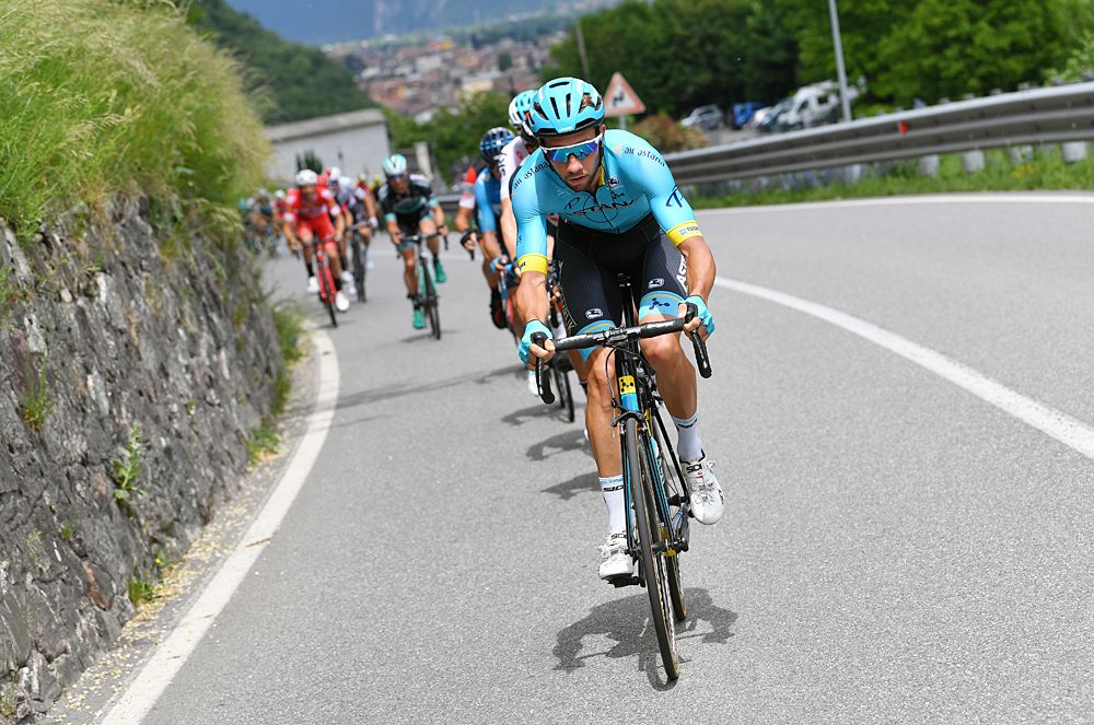 Davide Villella of Italy and Astana Pro Team leading the breakaway