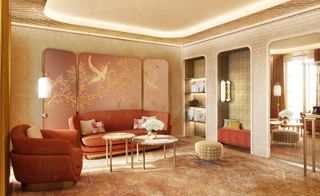 Cartier Paris boutique interior arranged like a living room