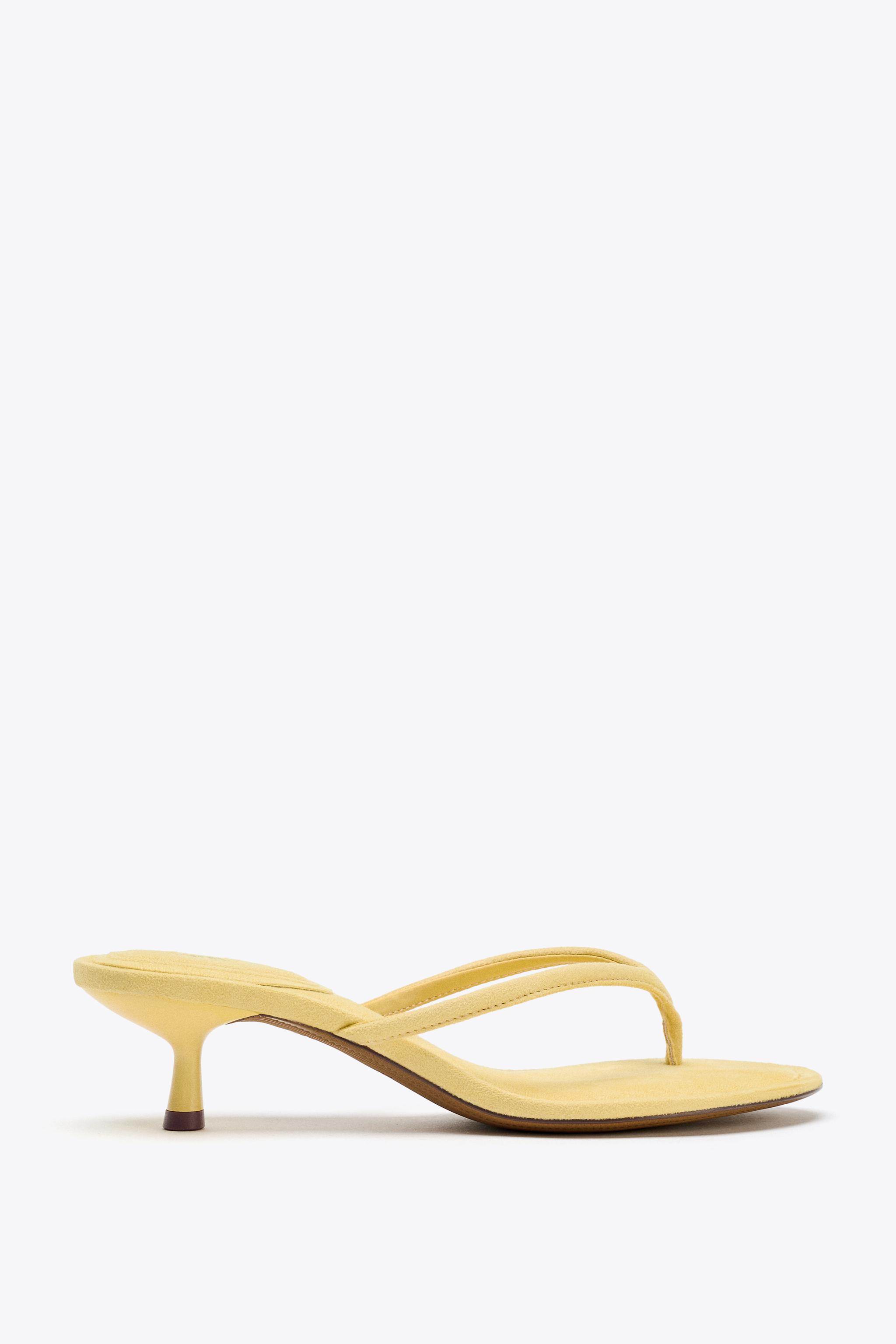 Soft-Finish Kitten Heel Sandals