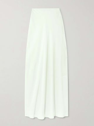 Biarritz Silk Crepe De Chine Maxi Skirt