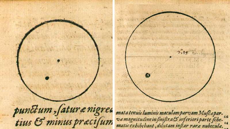 Questi disegni del sole realizzati da Keplero nel XVII secolo aggiungono ulteriore mistero al ciclo solare