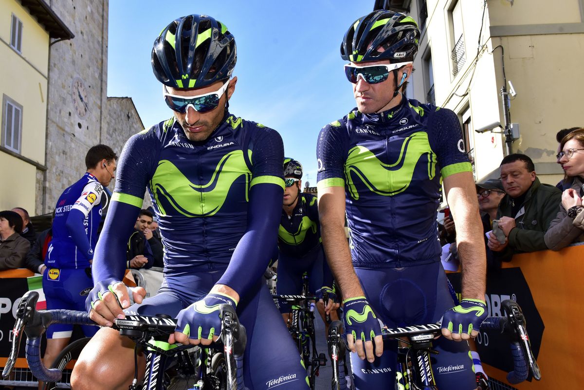 Movistar's Daniele Bennati and Dani Moreno