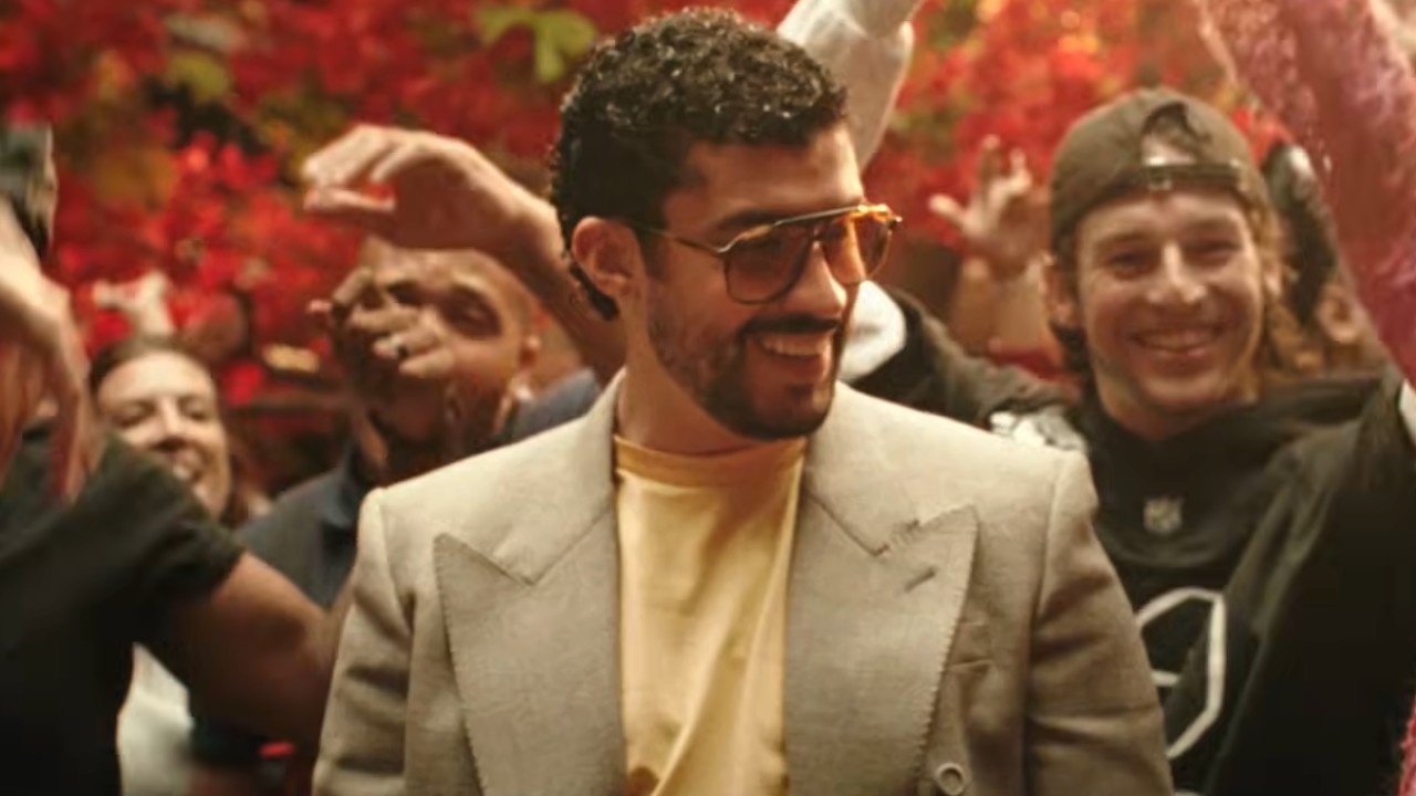 Bad Bunny dancing with people