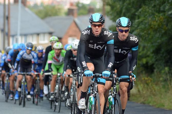 Matthew Hayman on the front for Team Sky