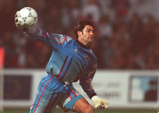 Vitor Baia in action for Barcelona in 1997.