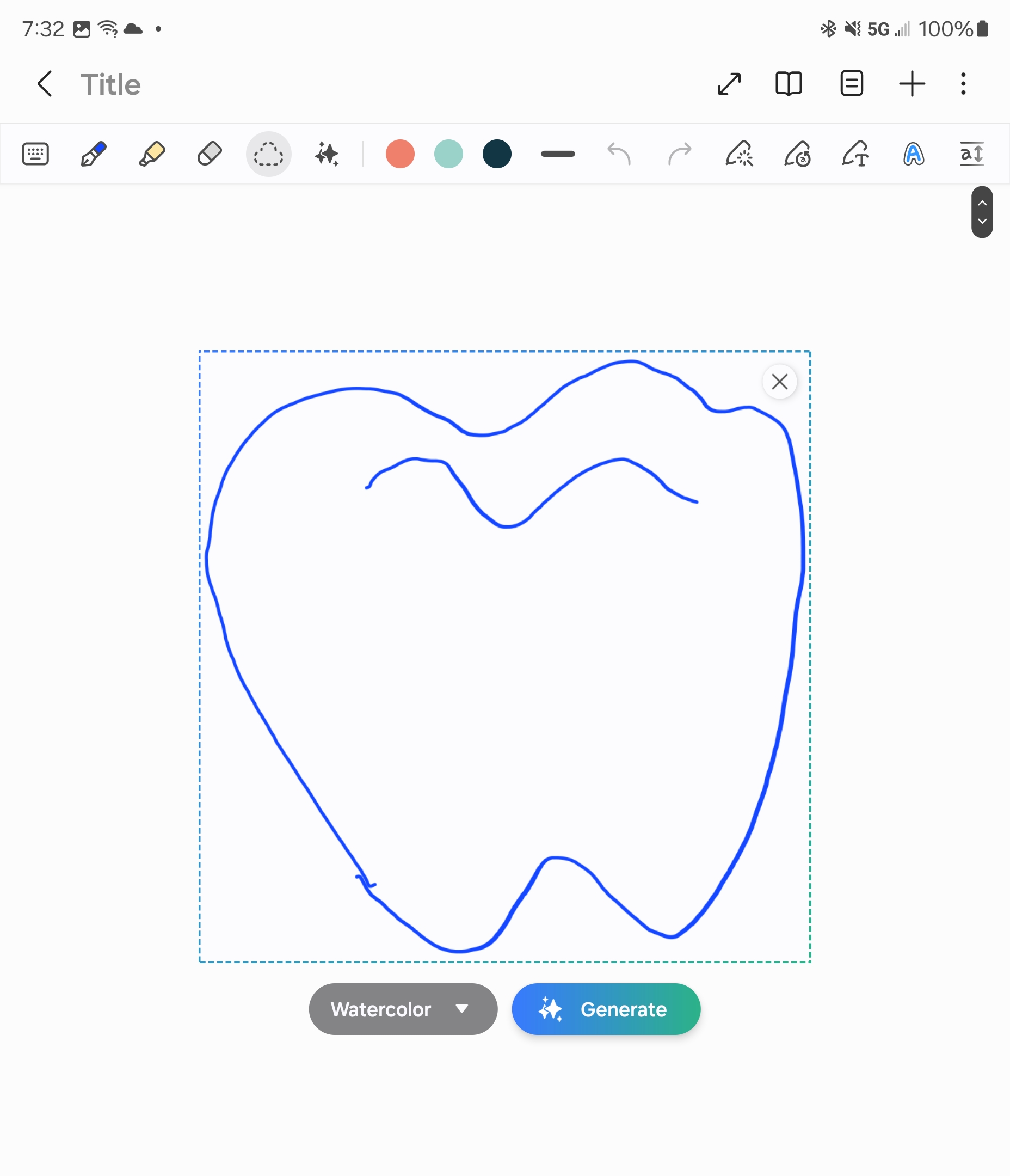 Samsung Galaxy AI Sketch a imagen