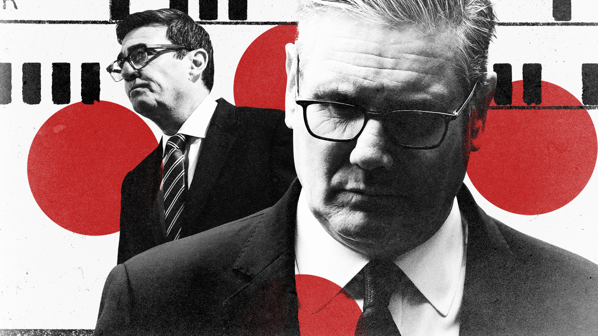 Photo composite illustration of Keir Starmer and Andy Burnham