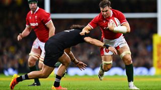 Wales vs New Zealand live stream: Taine Basham of Wales is tackled by David Havili of New Zealand