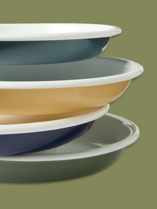 Enamel Dinner Plate, Set of 4