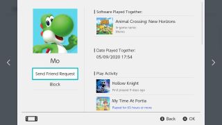 Nintendo Switch add friend online
