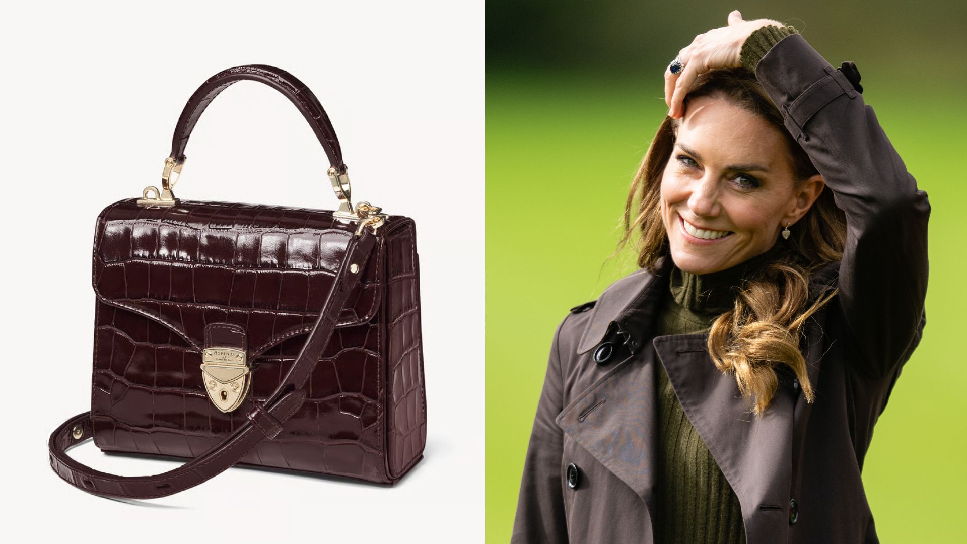 The Royal Favorite Aspinal Bag Returns in Autumn's Glossiest Form