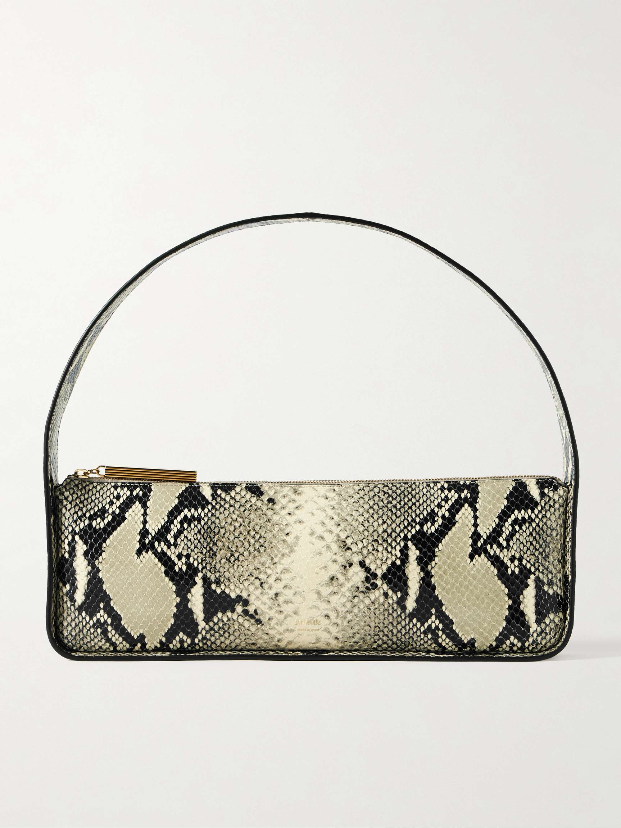 KHAITE Lori Snake-Effect Leather Shoulder Bag