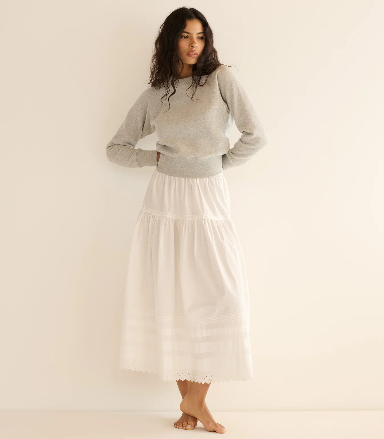 DOEN, SEBASTIAN SKIRT - POWDER
