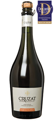 DWWA 14 International Trophy, Cruzat Cuv&Atilde;&copy;e R&Atilde;&copy;serve Ros&Atilde;&copy; Extra Brut Argentina Mendoza Uco Valley