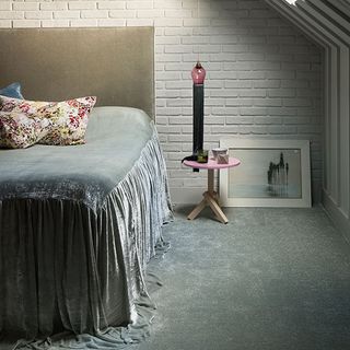 bedroom with soft carpet