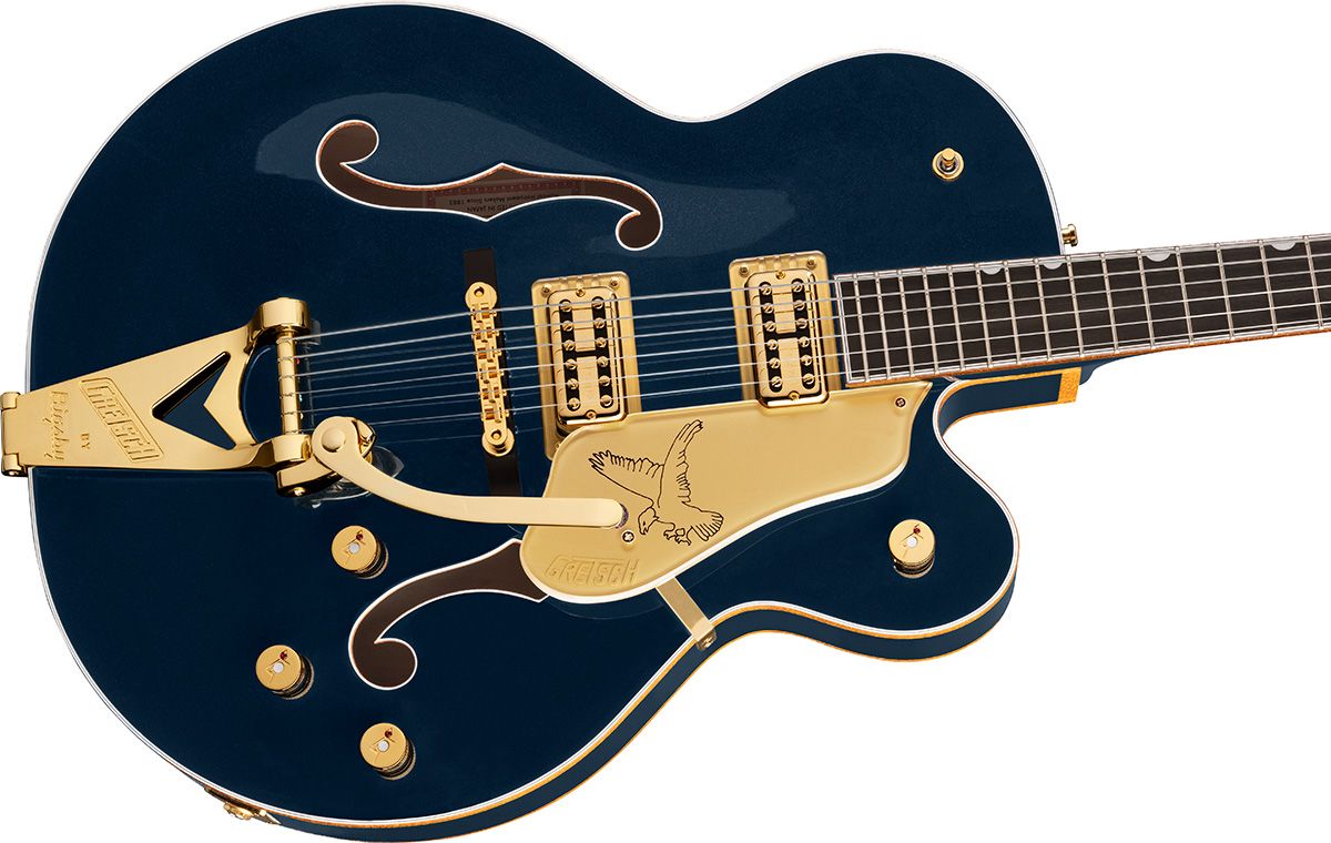 G6136TG Players Edition Falcon Hollow Body with String-Thru BigsbyGold Hardware Midnight Sapphire